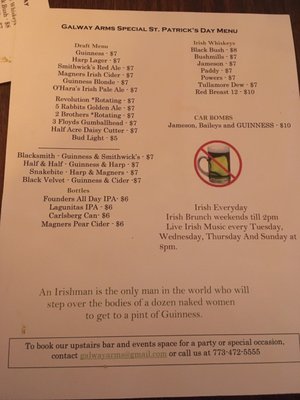 Menu photo 3 Galway Arms Chicago, IL Menu photo 3 Galway Arms Chicago, IL