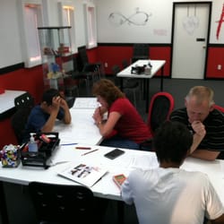 Mathnasium - David and Jennifer Krull working with Mathnasium students