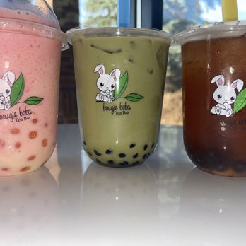 Bougie Boba Tea Bar- Greeley -  three different flavors of boba tea - Bubble Tea Near Me - Greeley, Colorado