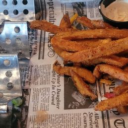 Sweet potato fries. I ate the grouper tacos. Sorry. Sweet potato fries. I ate the grouper tacos. Sorry.