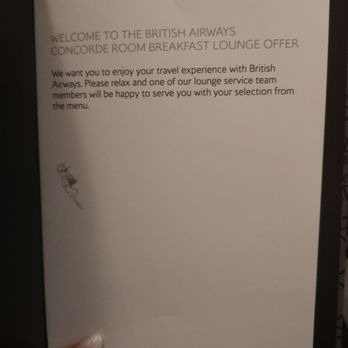 The Concorde Room - Concorde Room breakfast menu - Lounges Near Me - London, XGL