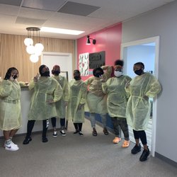 Health Connect Career Center - Our students with PPE