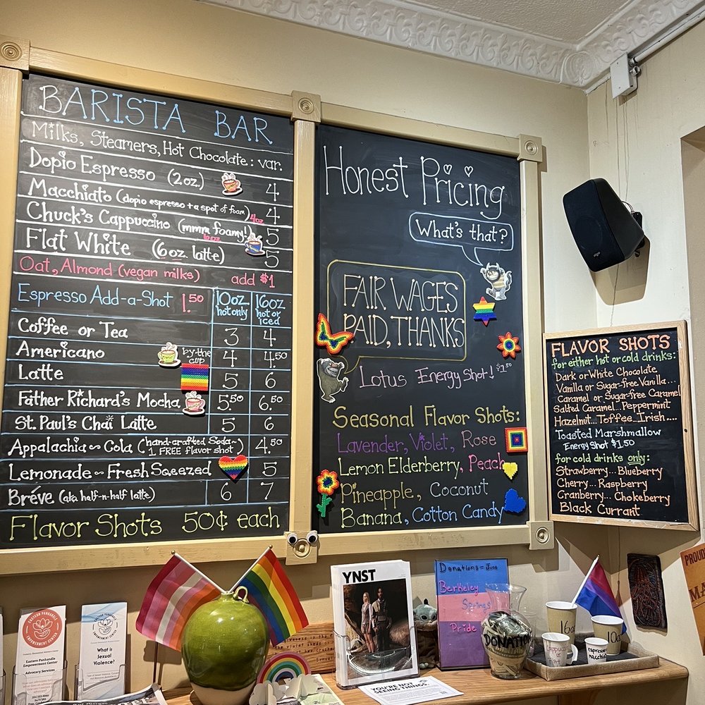 Fairfax Coffee House - Drink menu - Coffee & Tea Near Me - Berkeley Springs, West Virginia Fairfax Coffee House - Drink menu - Coffee & Tea Near Me - Berkeley Springs, West Virginia