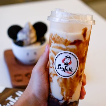 SoyTalk - Brown Sugar Taro Soy Drink - Desserts Near Me - Richmond, British Columbia