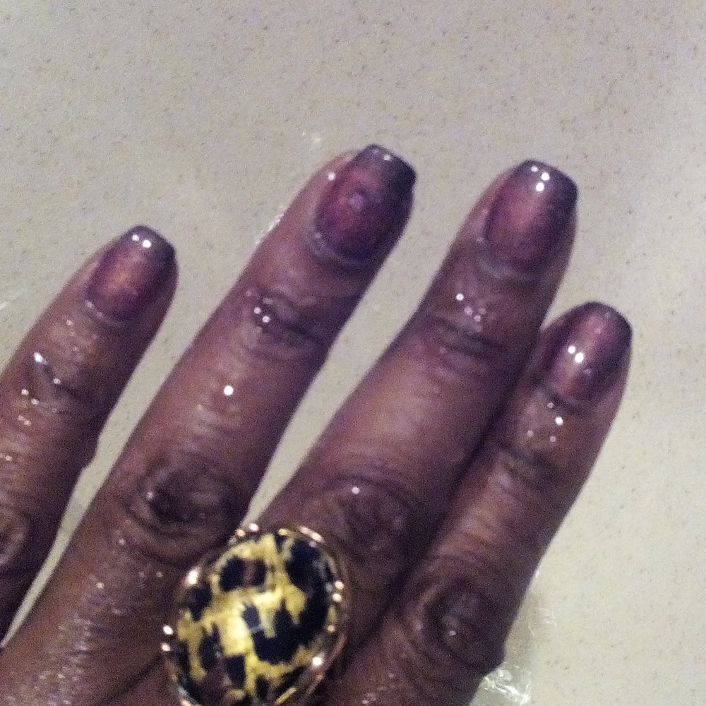 A Polished Work - No chip color change... Cold purple essence - Nail Salons Near Me - Chicago, Illinois