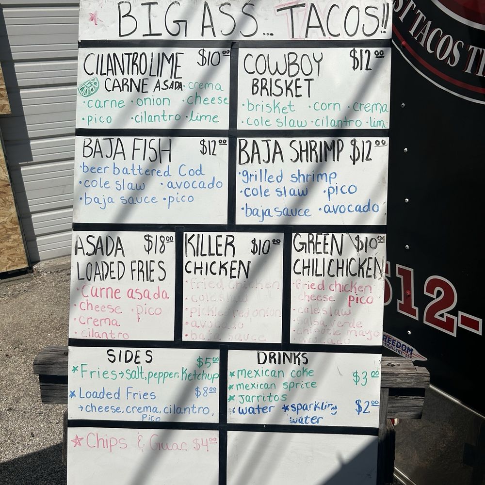The Killer Taco - Lunch/dinner menu (Aug. 2026) - Food Trucks Near Me - Georgetown, Texas The Killer Taco - Lunch/dinner menu (Aug. 2026) - Food Trucks Near Me - Georgetown, Texas