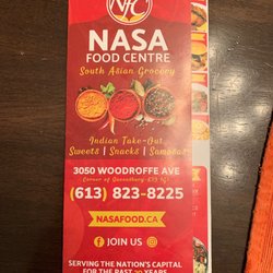 Nasa Food Centre - Menu