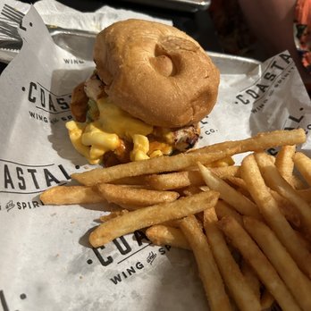 Coastal Wing & Spirits - Nashville hot chicken sandwich - Chicken Wings Near Me - Surf City, North Carolina Coastal Wing & Spirits - Nashville hot chicken sandwich - Chicken Wings Near Me - Surf City, North Carolina