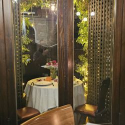 Romantic terrace table for two Venice