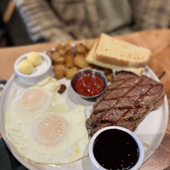 Sweet Waters on the River - Steak and eggs - American Near Me - Eugene, Oregon Sweet Waters on the River - Steak and eggs - American Near Me - Eugene, Oregon