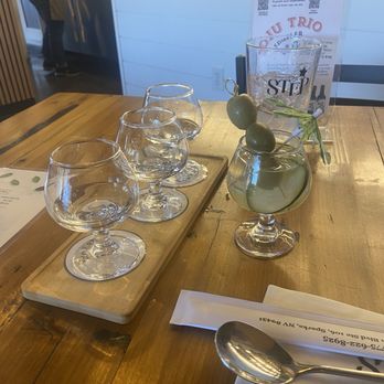 Step Korean Bistro - Soju sampler for $10 and a cucumber cooler - Korean Near Me - Sparks, Nevada Step Korean Bistro - Soju sampler for $10 and a cucumber cooler - Korean Near Me - Sparks, Nevada