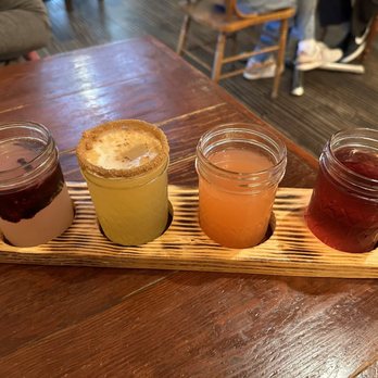 Parkhouse Eatery - Mimosa Flight of Bubbles w/ Blueberry Stand, Applelicious, Pink Goddess, and Cranberry Pom Passion (left to right) - Breakfast & Brunch Near Me - San Diego, California Parkhouse Eatery - Mimosa Flight of Bubbles w/ Blueberry Stand, Applelicious, Pink Goddess, and Cranberry Pom Passion (left to right) - Breakfast & Brunch Near Me - San Diego, California