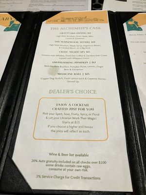 Menu photo 6 Library Speakeasy Lake Worth, FL