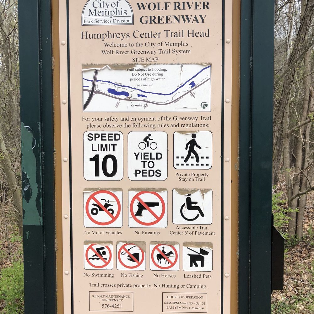Wolf River Greenway - Trailhead - Parks Near Me - Memphis, Tennessee
