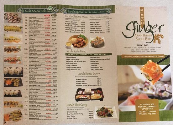 Golden Ginger Bistro 1020 W 300 N Clearfield Ut Restaurants Mapquest