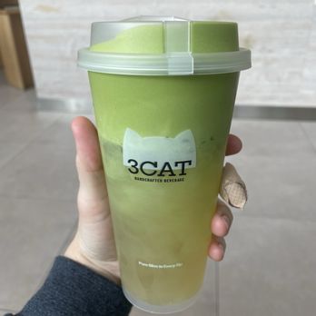 3CAT Handcrafted Beverage - coco matcha limited edition drink - Bubble Tea Near Me - Arcadia, California
