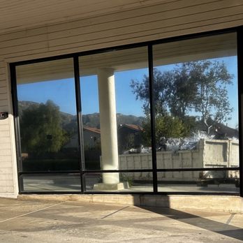 PGR Window Tinting - Windows to left of entry doors - Reflective film - Car Window Tinting Near Me - Riverside, California
