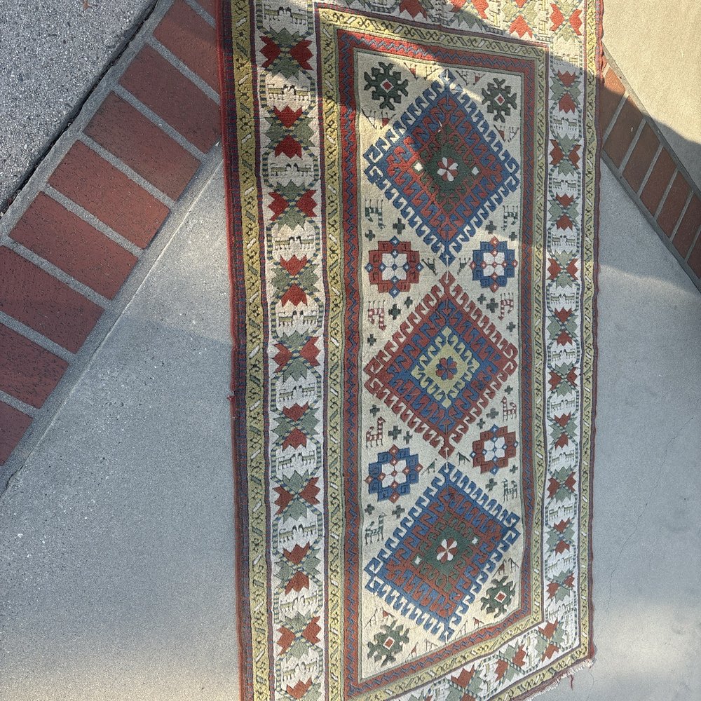 Fixing our damage on our Turkish rug! Fixing our damage on our Turkish rug!