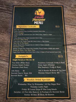 Menu photo 2 Liquid Paradise Lauderhill, FL Menu photo 2 Liquid Paradise Lauderhill, FL