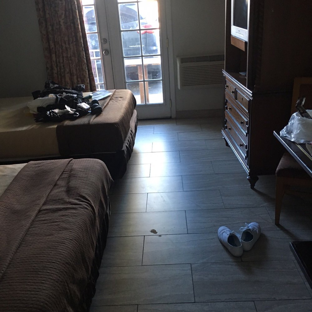 Cold floor, mismatched furniture bed headboard comes apart from mattress side door lock is a crap shoot! Ac busted no cable Cold floor, mismatched furniture bed headboard comes apart from mattress side door lock is a crap shoot! Ac busted no cable