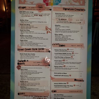 Spitz - Menu - Mediterranean Near Me - Portland, Oregon