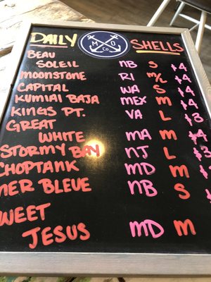 Menu photo 6 Merchant Oyster Company Pittsburgh, PA