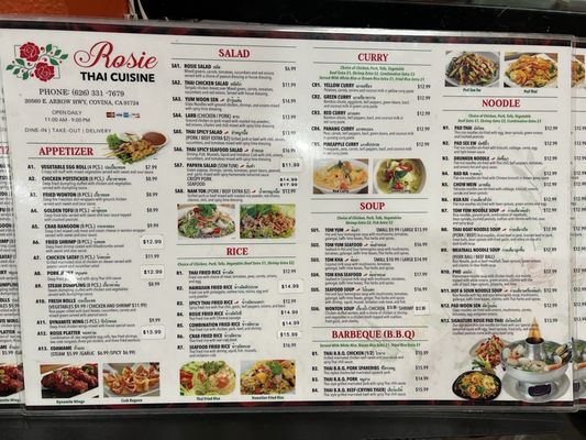 Menu photo 4 Rosie Thai Cuisine Covina, CA Menu photo 4 Rosie Thai Cuisine Covina, CA