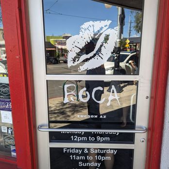 BOCA by Chef Maria Mazon - Front door with hours - Mexican Near Me - Tucson, Arizona BOCA by Chef Maria Mazon - Front door with hours - Mexican Near Me - Tucson, Arizona