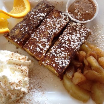 Nudy's Cafe - Apple Cake French Toast w/cinnamon sugar butter. Yummy! - Breakfast & Brunch Near Me - Phoenixville, Pennsylvania Nudy's Cafe - Apple Cake French Toast w/cinnamon sugar butter. Yummy! - Breakfast & Brunch Near Me - Phoenixville, Pennsylvania
