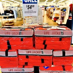 West Marine - Life jackets are on sale here. Safety first OuiOui.