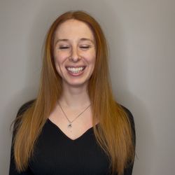 B. Hair - This natural blonde loves red shades to give a strawberry blonde hue and gets a cut and color touch-up with a blowout every 6 weeks for $184