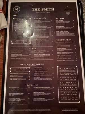 Menu photo 3 The Smith New York, NY Menu photo 3 The Smith New York, NY