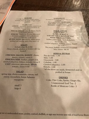 Menu photo 5 K'Town Pub Taphouse & BBQ Kutztown, PA