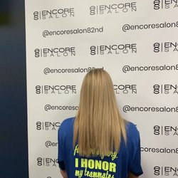 Encore Salon - First highlight for this young lady! Hair by Carol