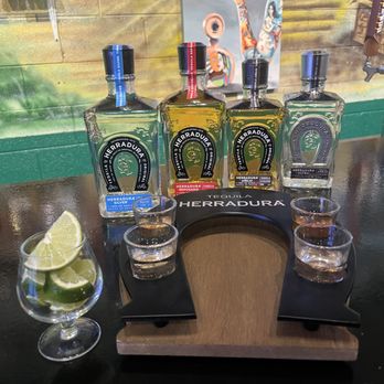 Los Dos Molinos - Tequila flight - Mexican Near Me - Mesa, Arizona