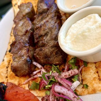Ammatoli - filet mignon kabobs - Mediterranean Near Me - Long Beach, California Ammatoli - filet mignon kabobs - Mediterranean Near Me - Long Beach, California