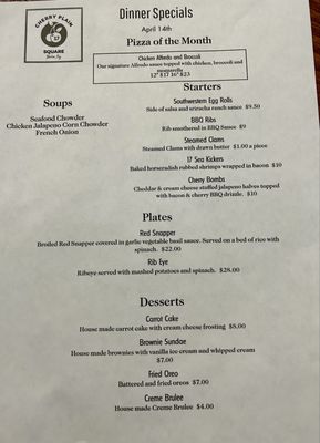 Menu photo 6 17 Cherry Plain Square Berlin, NY