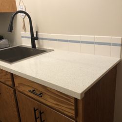Art's Tiles - Cut and polished my discount quartz that I found.