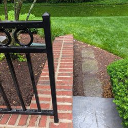 Gary's Masonry and Concrete Sevices - All new mortar for brick retaining walls. Replaced broken "queens" where needed.