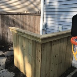 Scott Turf and Landscape - Air conditioning privacy fence