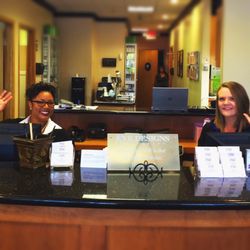 Eye Designs Optometry - Arden's fabulous front desk staff - Kanika and Rachel!