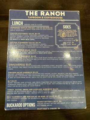 Menu photo 1 The Ranch Coffeehouse Lake Wales, FL