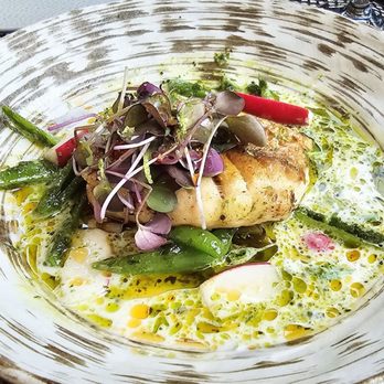 Sweet Basil - Red snapper dish. Love the lemongrass coconut broth! - New American Near Me - Vail, Colorado Sweet Basil - Red snapper dish. Love the lemongrass coconut broth! - New American Near Me - Vail, Colorado
