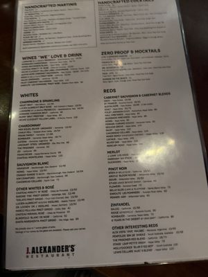Menu photo 2 J. Alexander's Oak Brook, IL