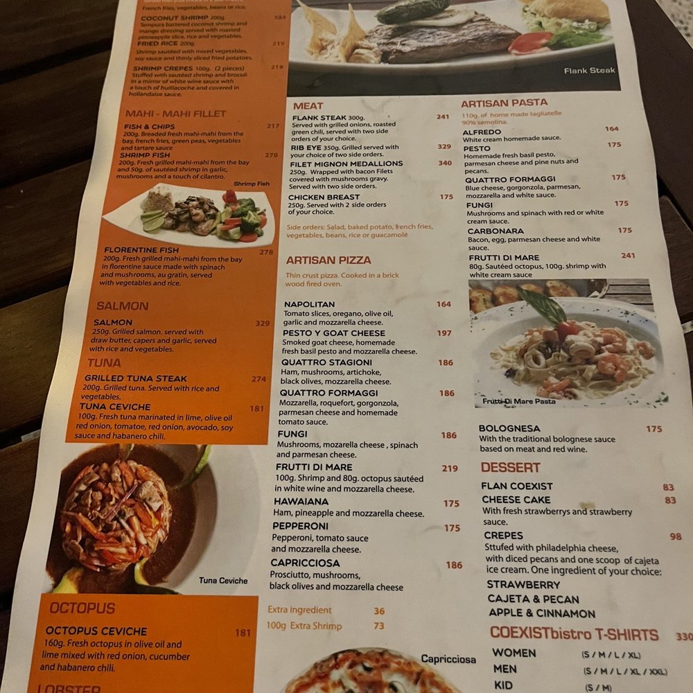 Coexistbistro - Menu - Seafood Near Me - Puerto Vallarta, JAL Coexistbistro - Menu - Seafood Near Me - Puerto Vallarta, JAL