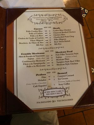 Menu photo 5 Casa Mission Cozumel, ROO