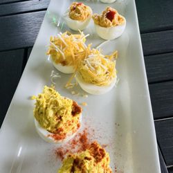 Georgia Mac's - 8 deviled egg flight! 5 minutes after walking in the door. :)