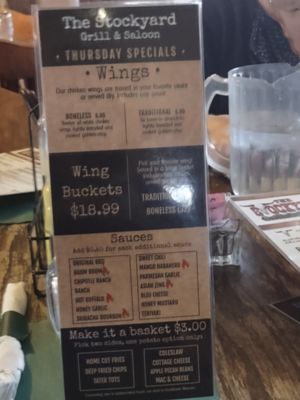 Menu photo 4 Stockyard Grill & Saloon Coon Valley, WI Menu photo 4 Stockyard Grill & Saloon Coon Valley, WI