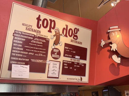 Menu photo 4 Top Dog Berkeley, CA