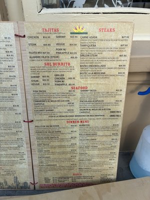 Menu photo 1 Cocina Del Sol Frenchtown, NJ